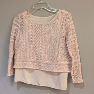 Beautiful peach American eagle 2piece blouse